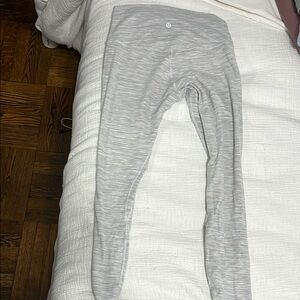 Gray/White Align Leggings Lululemon